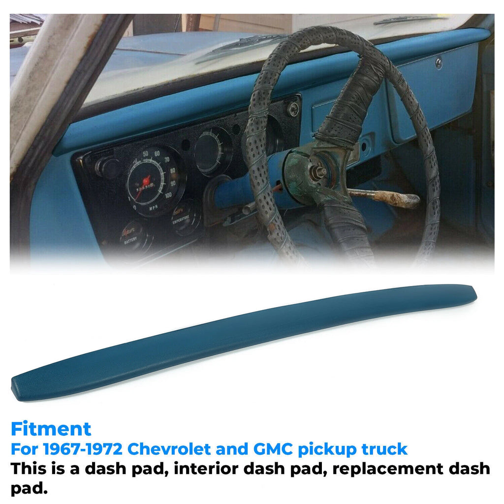 Dash Pad Cover for Chevy GMC C10 (1967–1972) Bright Blue
