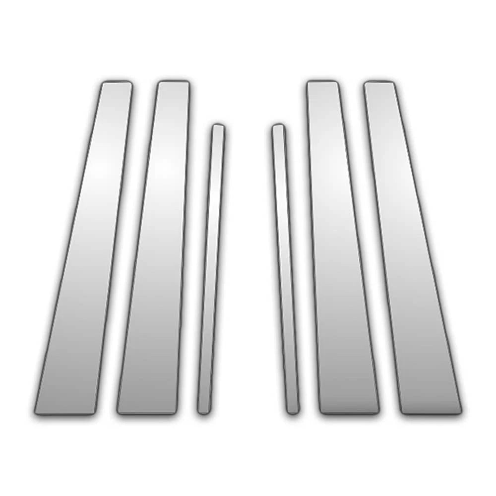 Stainless Steel Pillar Post Covers Diamond Grade 6pc for Buick Enclave (2007–2017)