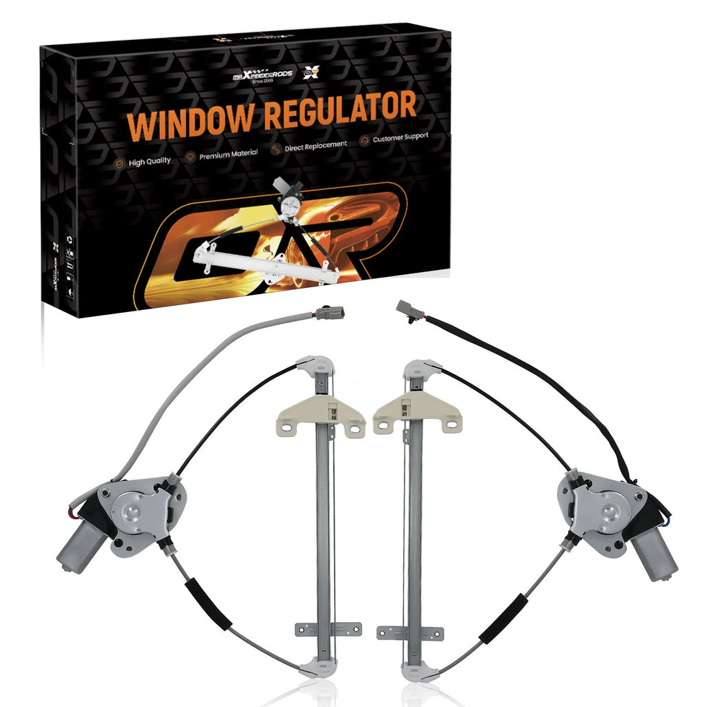Set of 2 Rear Window Regulators w/Motor for Honda Civic (2001–2005) 741-744/745