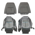 Set of 2 Cloth Replacement Seat Covers for Ford F150 (2011–2014) Steel Gray