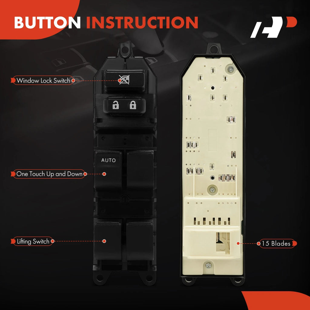 Front Left Power Window Switch for Toyota Corolla Matrix (2009–2013)