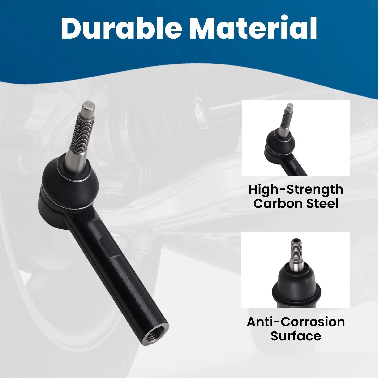 Front Suspension Tie Rod End Links Ball Joints for Dodge Journey Chrysler 200 (2009–2019)