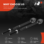 2X Front Inner Tie Rods for Ford Crown Victoria Lincoln Town Car (2003–2011)