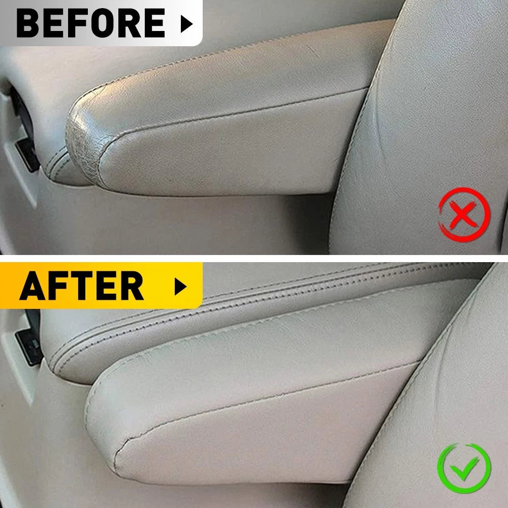 2X Beige Tan Leather Seat Armrest Covers for Lexus GX470 (2003–2009)