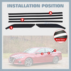 Chrome Delete Blackout Window Cover Decal for Nissan Altima (2019-2025)