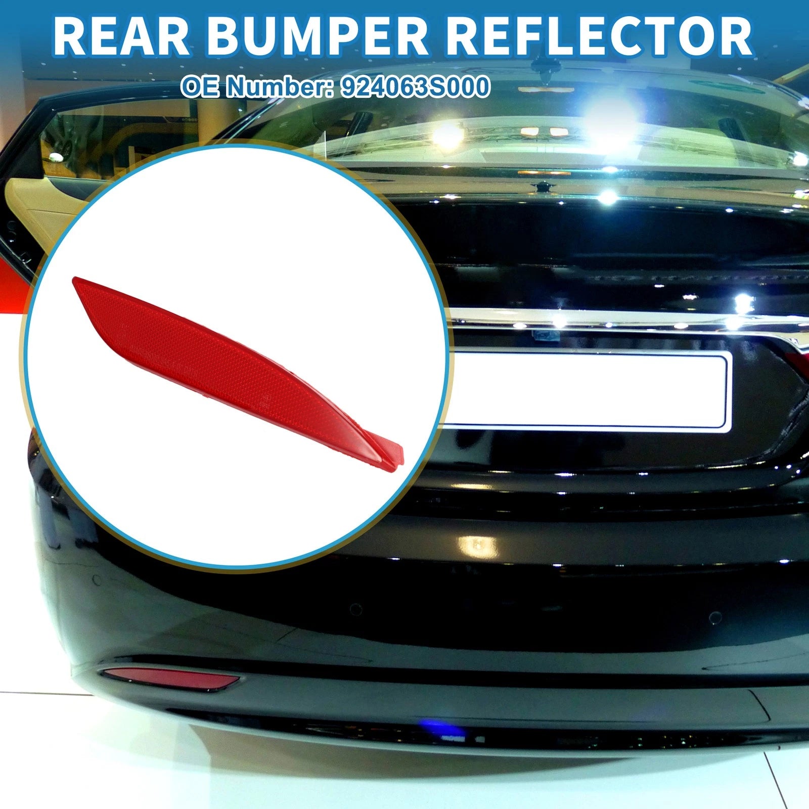 Rear Right Bumper Reflector No. 924063S000 for Hyundai Sonata (2011–2013)