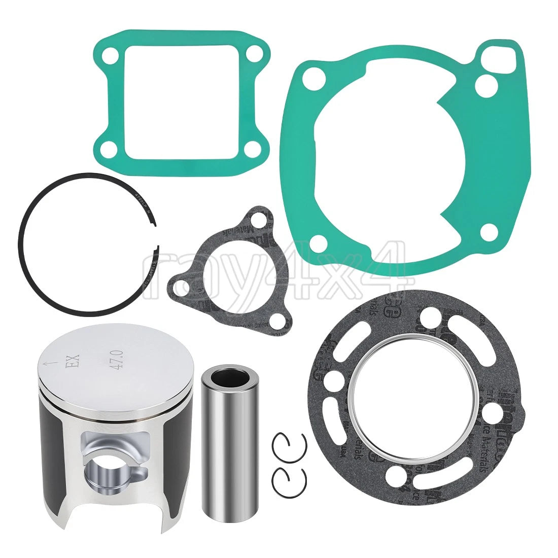 Top End Rebuild Kit Piston Ring & Engine Gasket for Honda CR80R (1986–1991)