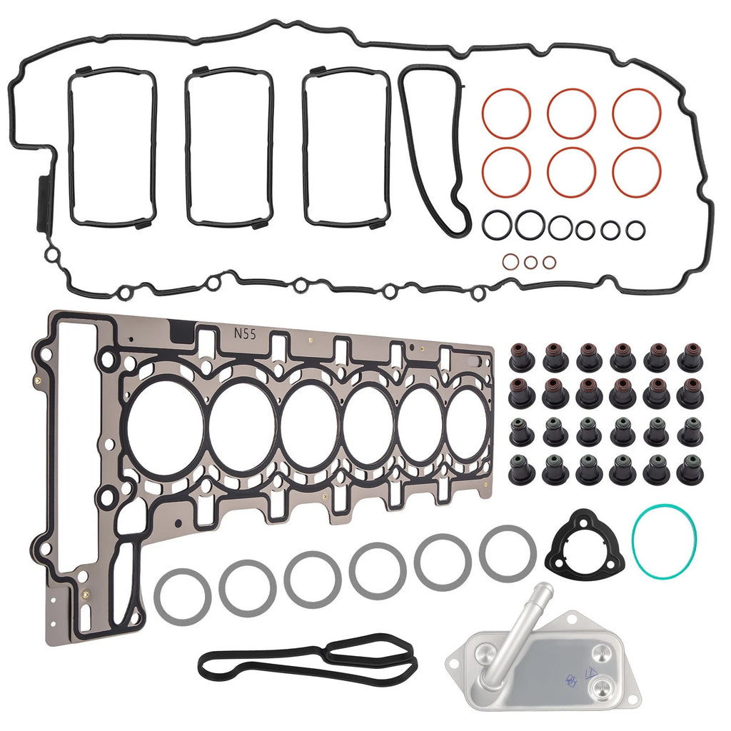Oil Cooler Assembly with Gaskets for BMW F10 535i 3.0T (2010–2016)