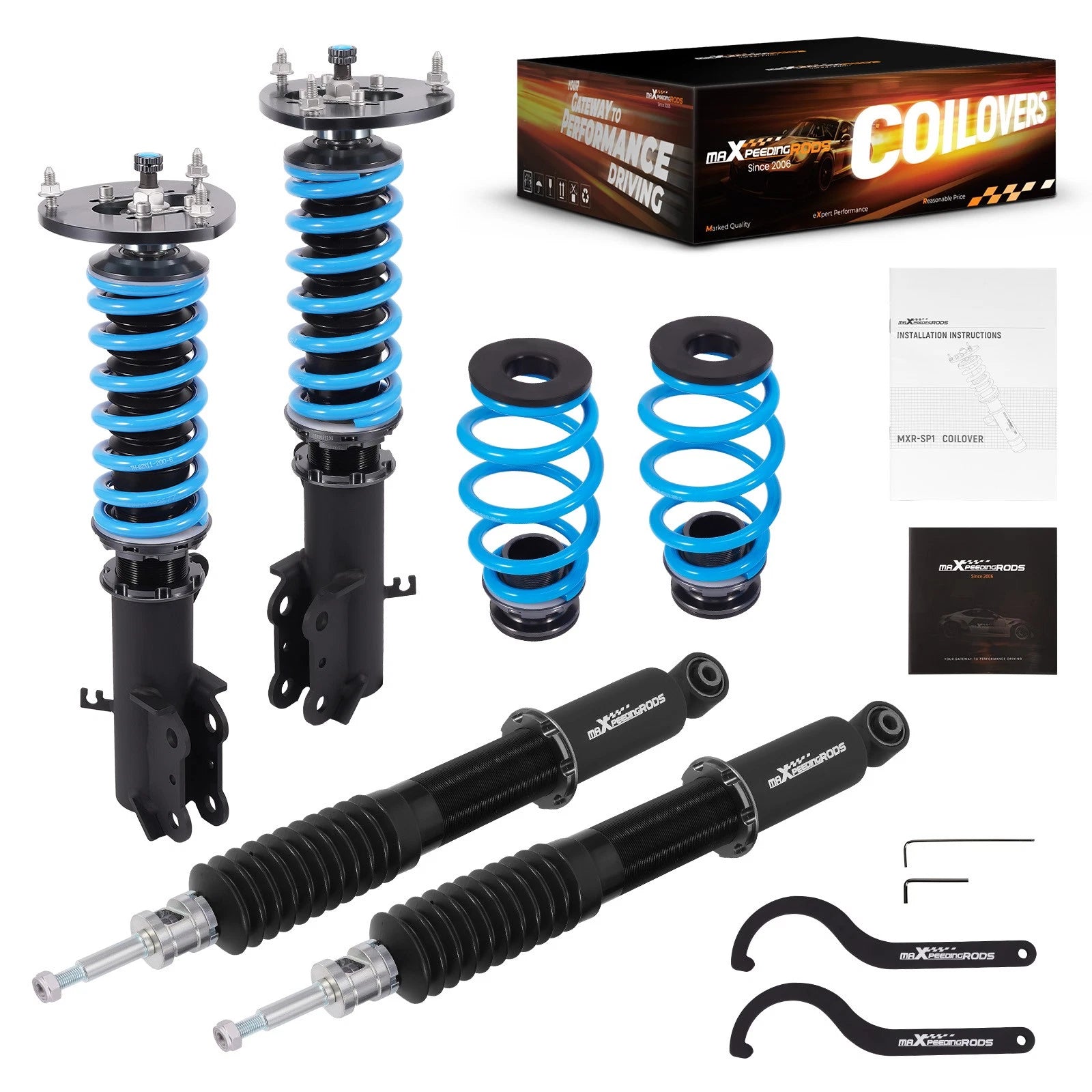 Coilovers 24 Way Adjustable Lowering Kit for Chevrolet Volt (2016–2019)