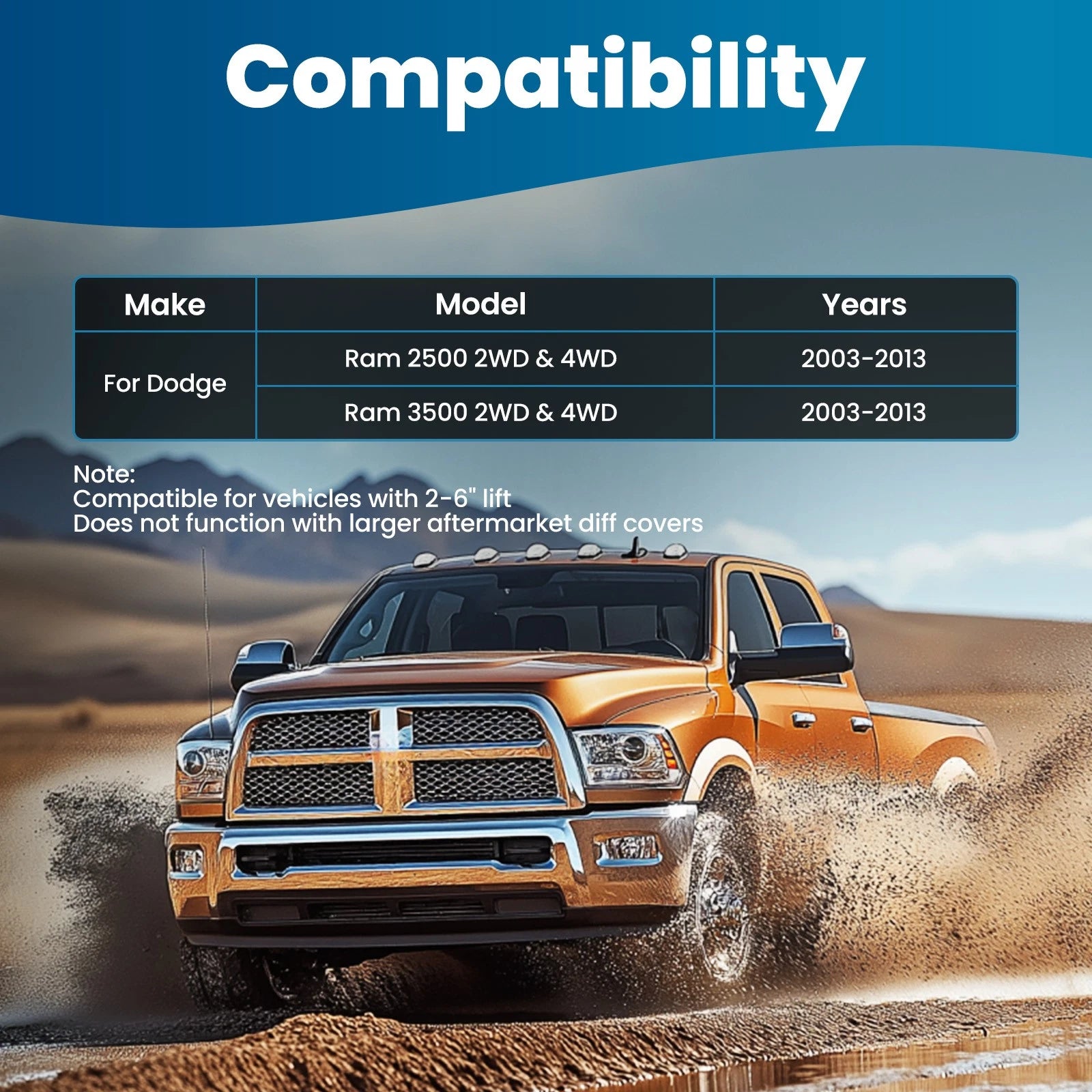 Adjustable Track Bar for Dodge RAM 3500 4X4 (2003-2012)