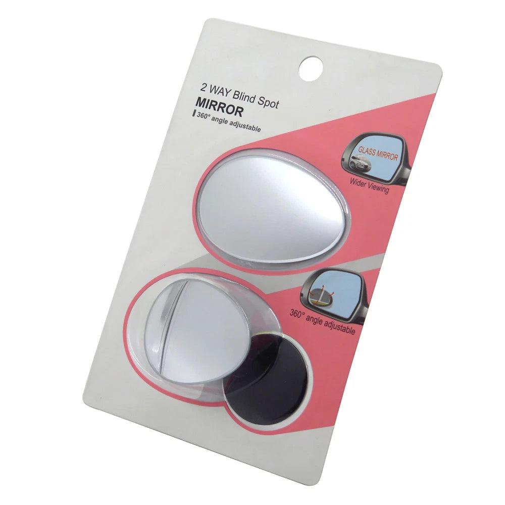 360° Adjustable Oval Wide Angle Rear Side View Blind Spot Mirror for Cars