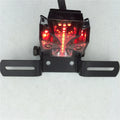 Maltese Cross Tail Light for Universal Motorcycle (Fits Most Models)