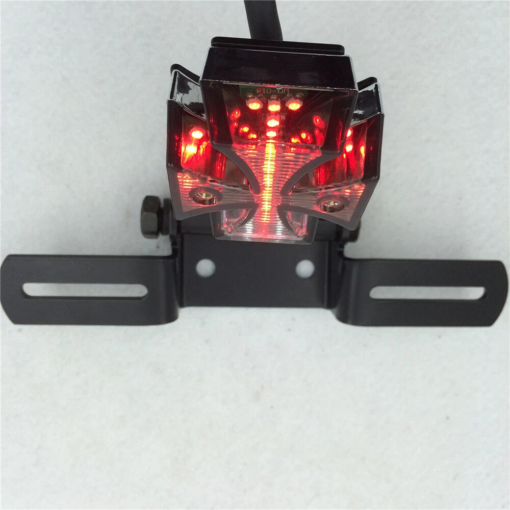 Maltese Cross Tail Light for Universal Motorcycle (Fits Most Models)