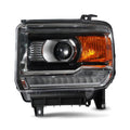 HID Headlight for GMC Sierra 2500 (2016–2019) w/ LED DRL Projector