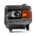 HID Headlight for GMC Sierra 2500 (2016–2019) w/ LED DRL Projector