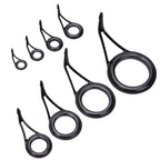 Set of 8 Fishing Rod Repair Kit Line Guides Eyes for