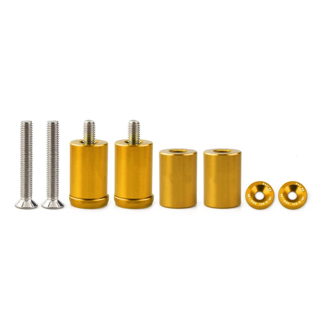 Set of 4 Alloy Billet Hood Vent Spacers for Turbo Engine Swap