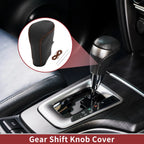 1 Pc Gear Shift Knob Cover for Honda Accord (2008–2012) Black Brown Faux Leather