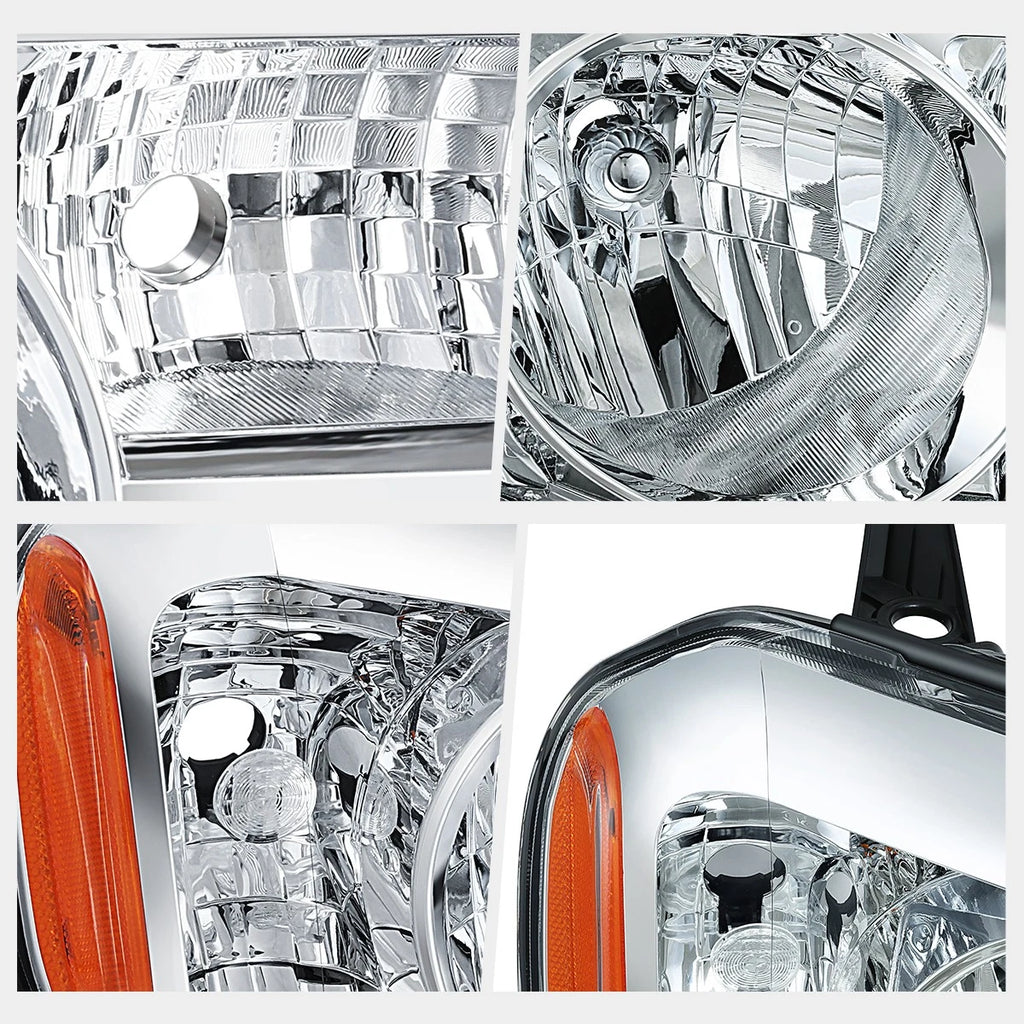 Passenger Side Headlight Lamp Chrome/Amber for Honda Pilot (2009–2011)