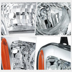 Passenger Side Headlight Lamp Chrome/Amber for Honda Pilot (2009–2011)