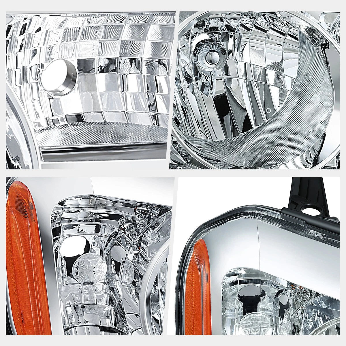 Passenger Side Headlight Lamp Chrome/Amber for Honda Pilot (2009–2011)