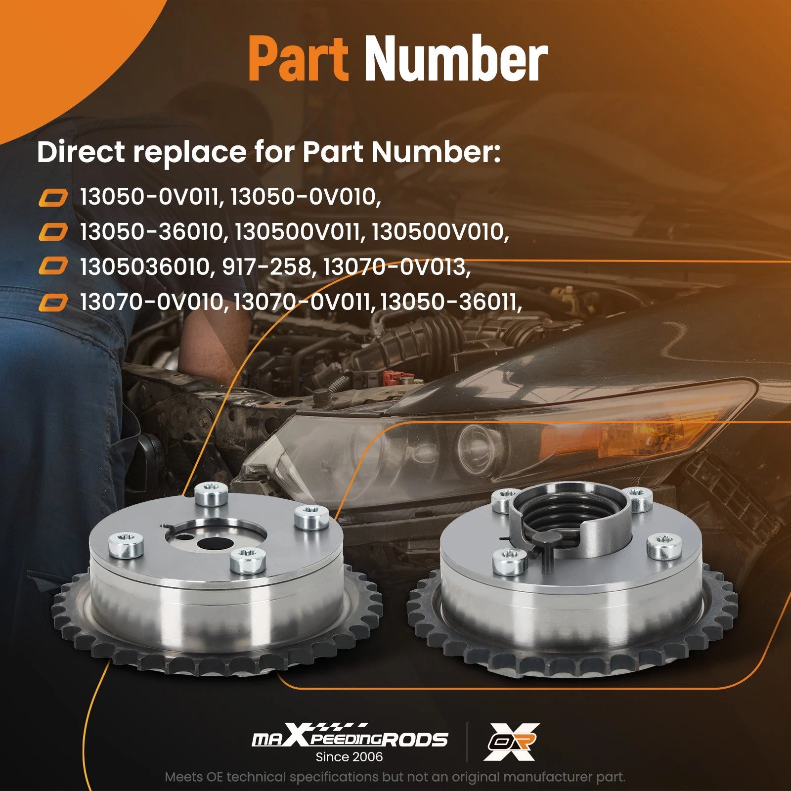 Camshaft Sprocket for Toyota Camry RAV4 Sienna Venza Scion tC (2009–2012)