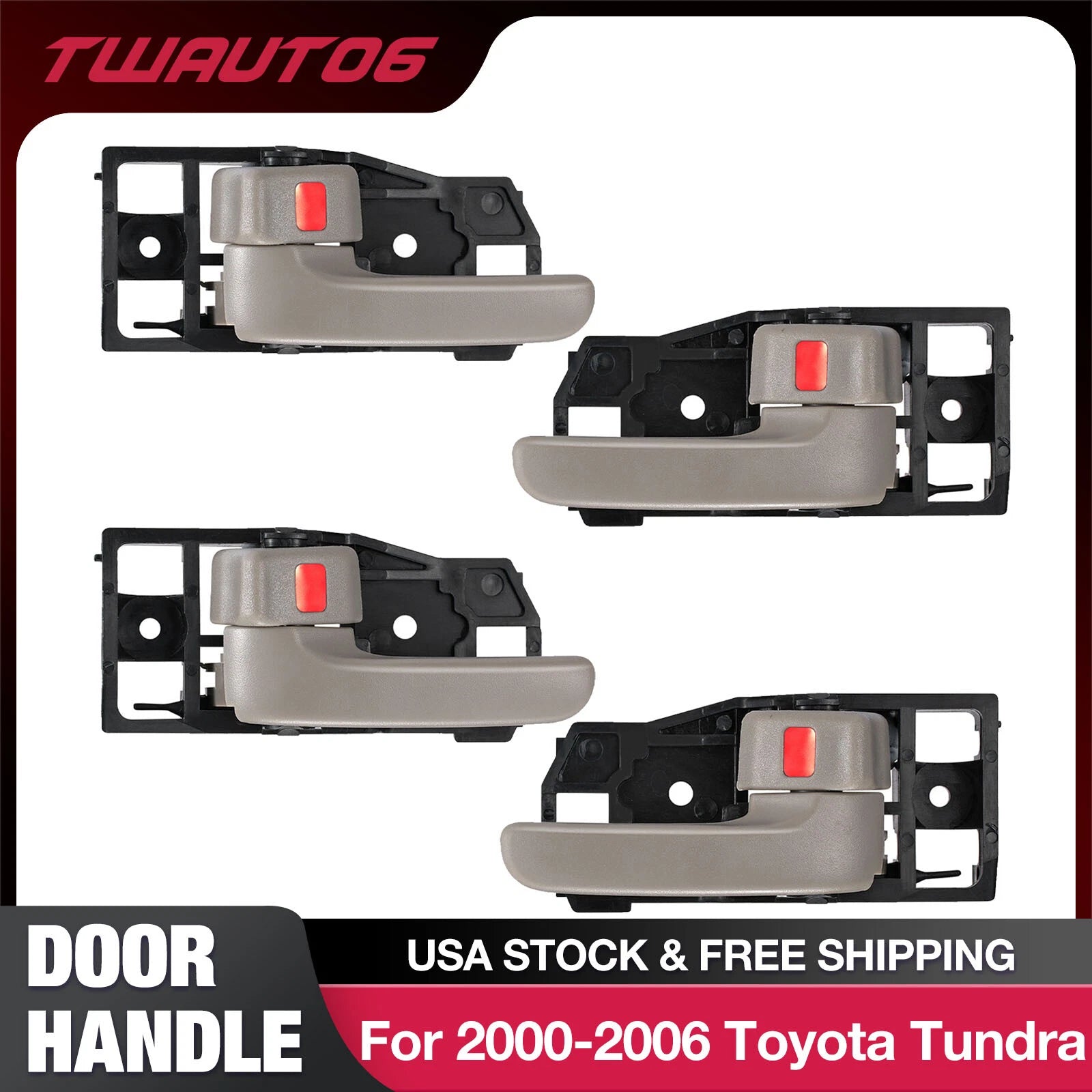 4PCS Interior Door Handle for Toyota Tundra (2007–2021)