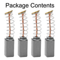 Set of 4 Carbon Brushes for Electric Motors (10mm x 5 x 5mm)