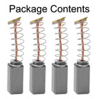 Set of 4 Carbon Brushes for Electric Motors (10mm x 5 x 5mm)