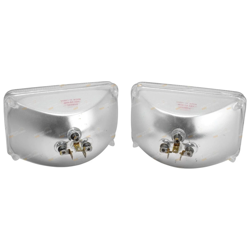 2 x Sealed Beams 6x4 Square 40/60W 12V for Landcruiser 80 Series (1990–1998)