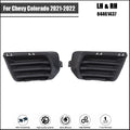 Set of 2 Front Fog Light Covers for Chevy Colorado (2021–2022) Black