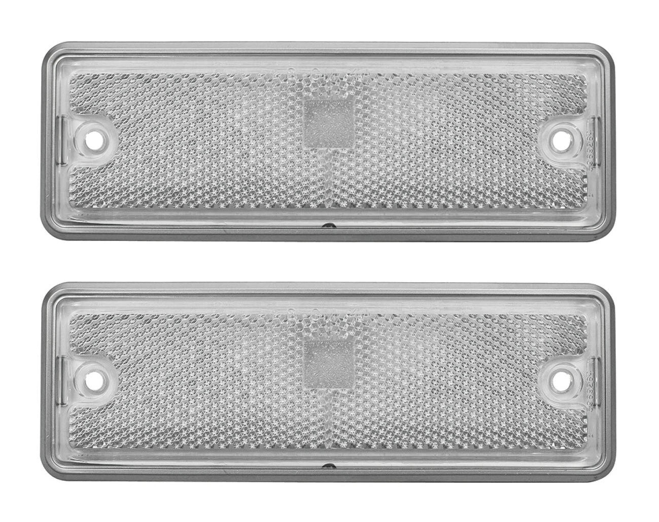 Clear Rear Side Marker Lights for 1978–1987 Chevy El Camino GMC Caballero