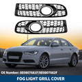 1 Pair Fog Light Grills for Audi A4 B7 S4 (2005–2008) No. 8E0807681F/8E0807682F