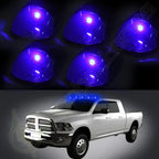 5 Smoke Cab Marker Covers + Free T10 Bulb for Dodge Ram (1999–2002)