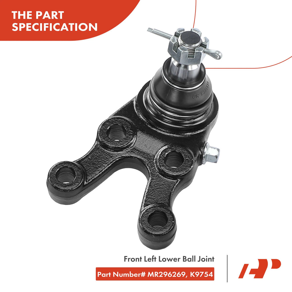 9x Front Ball Joint Tie Rod Idler Arm for Mitsubishi Montero (1992–2000)
