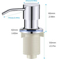 360�� Sink Soap Dispenser Kitchen Liquid Pump Stainless Steel & Plastic