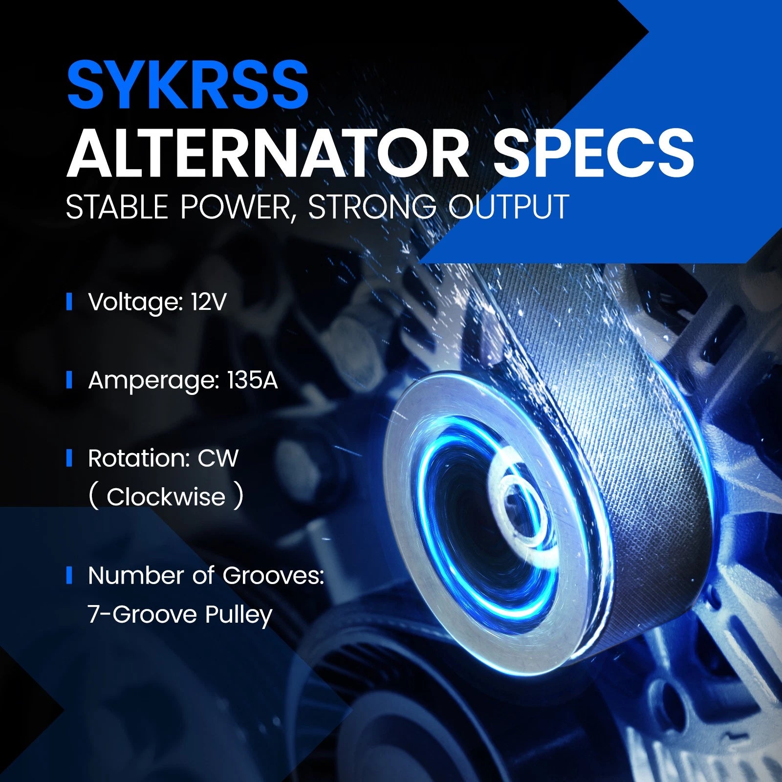 Alternator for Acura ILX/TLX, Honda CR-V (2015–2022) 2.4L 135A 12V