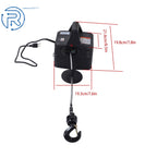 Electric Hoist Winch for Portable Use (1100lbs, Wireless Remote)