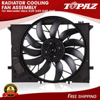Radiator Cooling Fan Assembly for Mercedes-Benz SL55 SL63 SL65 AMG (2003–2009)