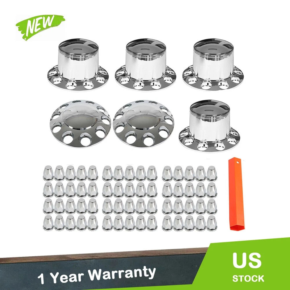 Set of 33mm Chrome Lug Nuts for Semi Truck (YYYY–YYYY)