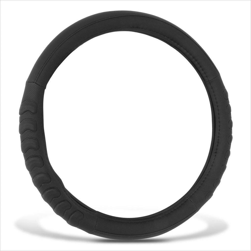 Steering Wheel Cover for Universal Fit (14.5-15" Diameter) Synthetic Leather
