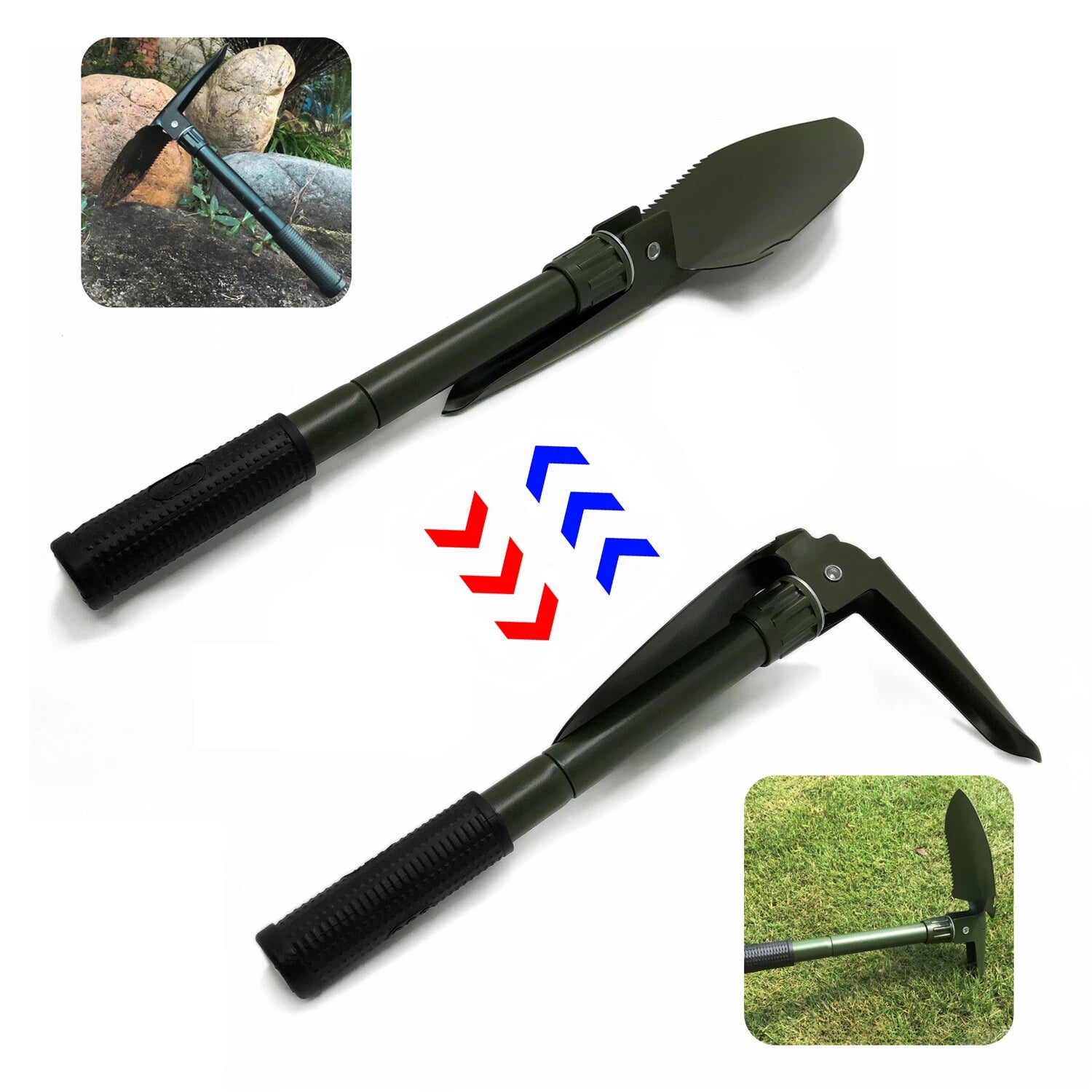 Multi-functional Folding Shovel for Garden Camping (Military)