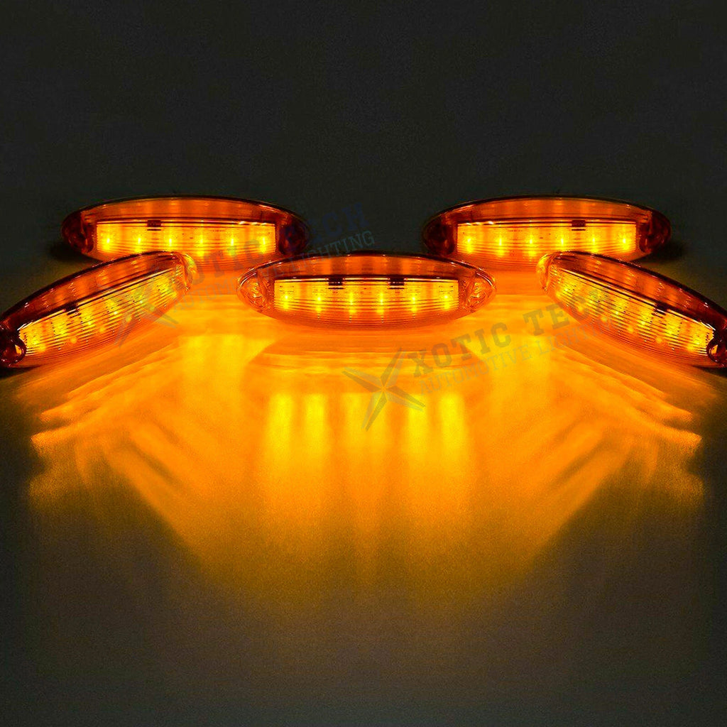 OE-Spec LED Front Raised Roof Clearance Marker Lights for Freightliner Cascadia (2018-2023)