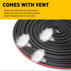 5M Black Rubber Weather Strip Trim for Auto Car Window Lock Trunk