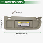 Right Sun Visor for Honda Civic (2009–2011) with Mirror No. 83230-SNA-A01ZE