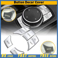 Chrome iDrive Multi Media Button Cover Trim for BMW 1 3 4 5 6 X1 X3 X5 (2010–2020)