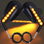 Pair Rear View Mirrors with LED Turn Signals for Harley V-Rod (2002–2017)