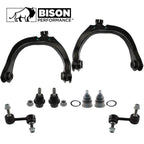 8pc Front Control Arms Tie Rods Ball Joints Kit for Chevy GMC