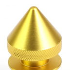 Set of 4 Aluminum Gold Spiky Bumper Quick Release Fasteners 24MMx28MM