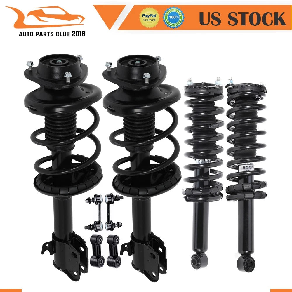Front Rear Struts w/ Coil Spring Sway Bar Link Kit for Subaru Outback (2000–2004)